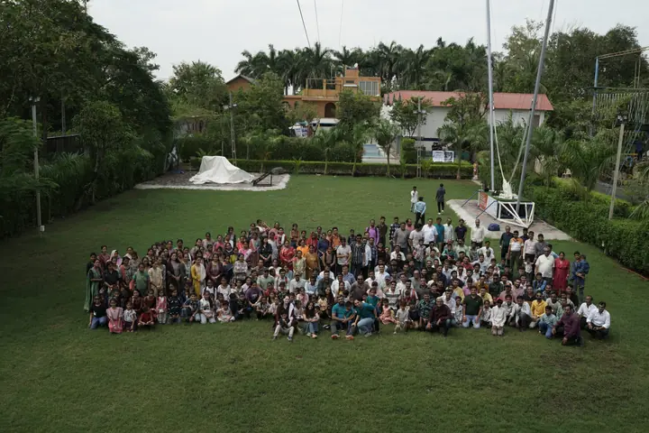 The Subhasri team in front of the plant