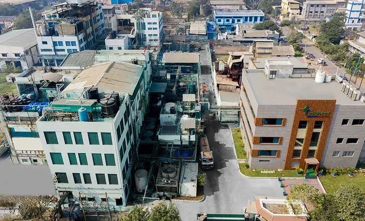 Aerial view of the plant in Ankleshwar